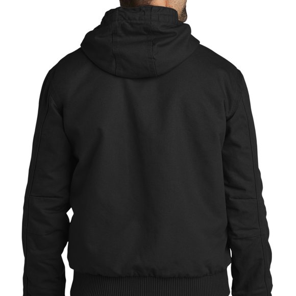 (NWT) Carhartt Mens Washed Duck Active Zip Up Jacket Black - Picture 7 of 7